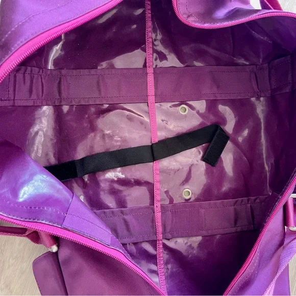 Lululemon Purple & Pink Yoga Mat Duffel Bag VTG with Shoulder Straps - Picture 10 of 11